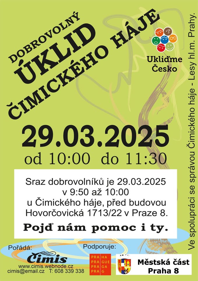 Dobrovolný úklid Čimického háje