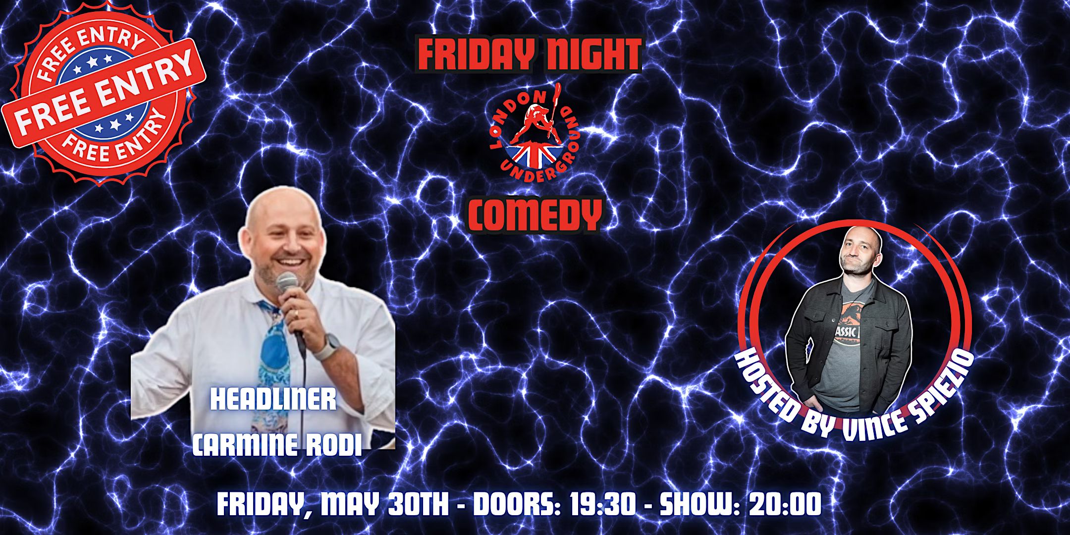 Friday Night Comedy @ London Underground: FREE ENTRY!