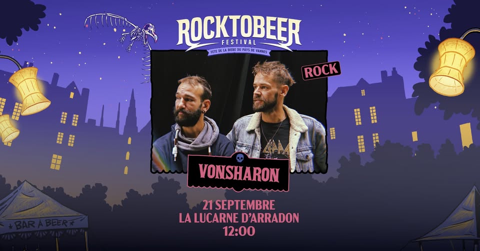 🎸 Rocktobeer Festival 🍻 Concert Vonsharon (Rock) - Salon de la bière bretonne