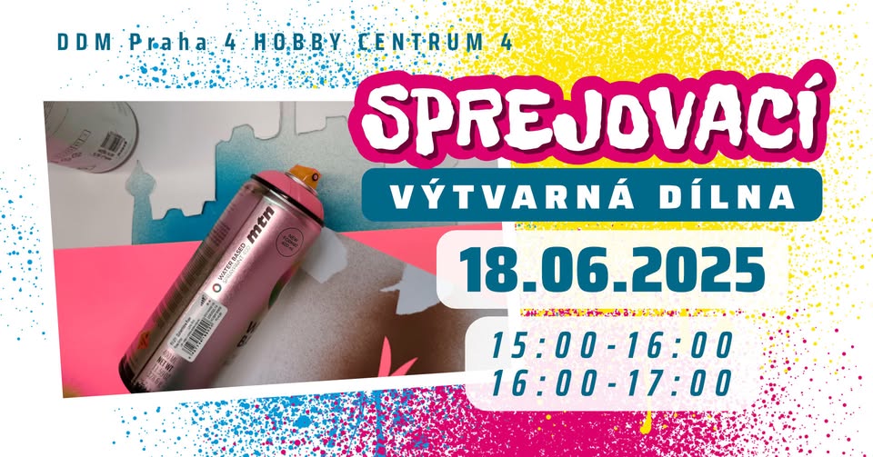 SPREJOVACÍ výtvarná dílna | 2 termíny