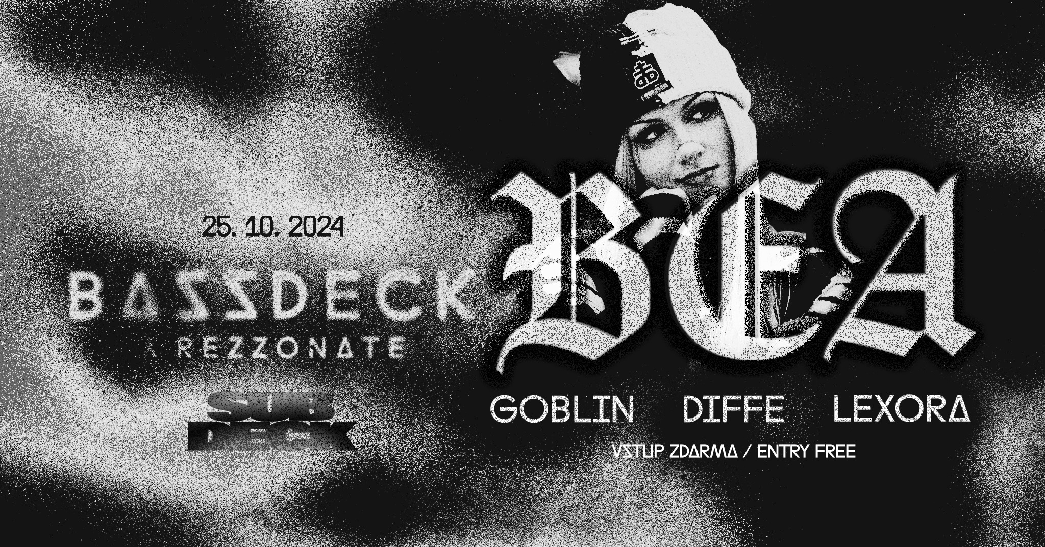BASSDECK w/ BEA (CZ) [VSTUP ZDARMA / ENTRY FREE]