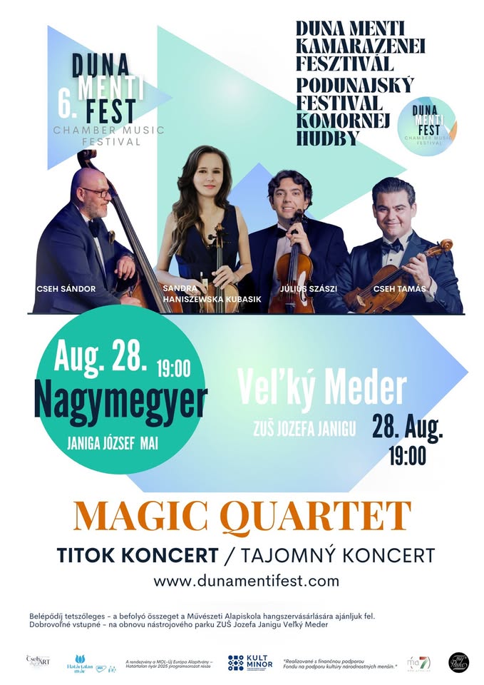 MAGIC QUARTET 🫢 TITOK KONCERT || NAGYMEGYEREN A DUNA MENTI KAMARAZENEI FESZTIVÁLON