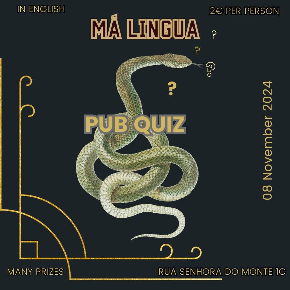 Pub Quiz at Má Língua, Graça!