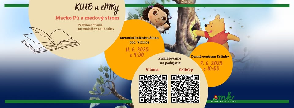 Klub u eMKy - zážitkové čítanie pre malkáčov (1,5  - 5 rokov)