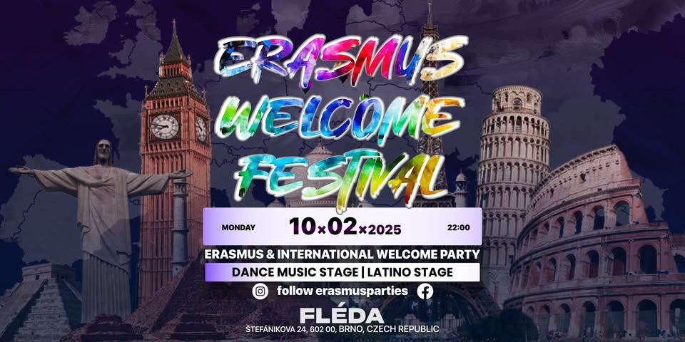 ERASMUS WELCOME FESTIVAL 🛬 @FLÉDA
