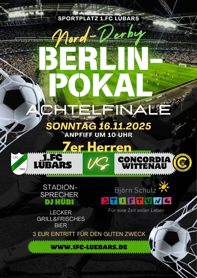 Pokalspiel Achtelfinale 7er Herren 1.FC Lübars