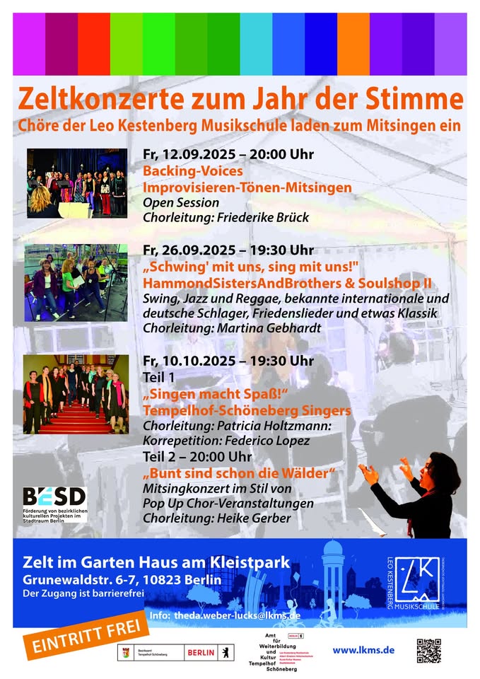Zeltkonzerte zum Jahr der Stimme