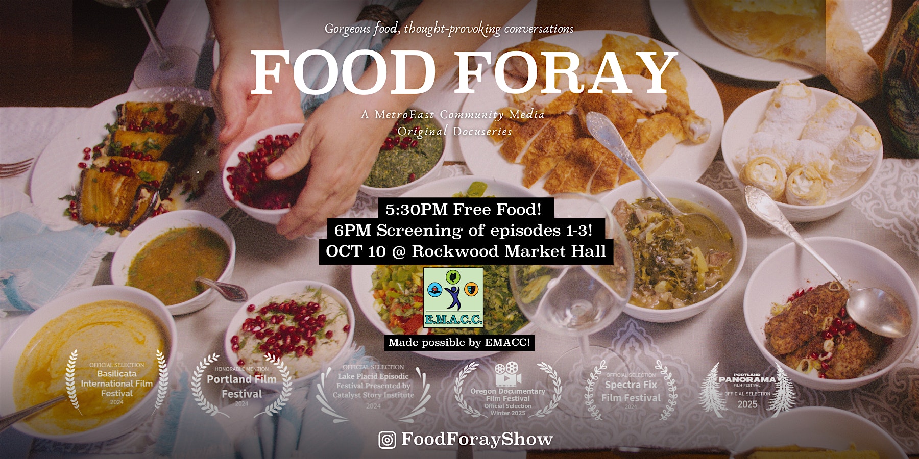 Food Foray Docuseries Screening