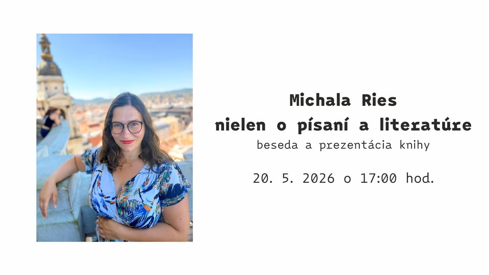 Beseda s Michalou Ries - nielen o písaní a literatúre