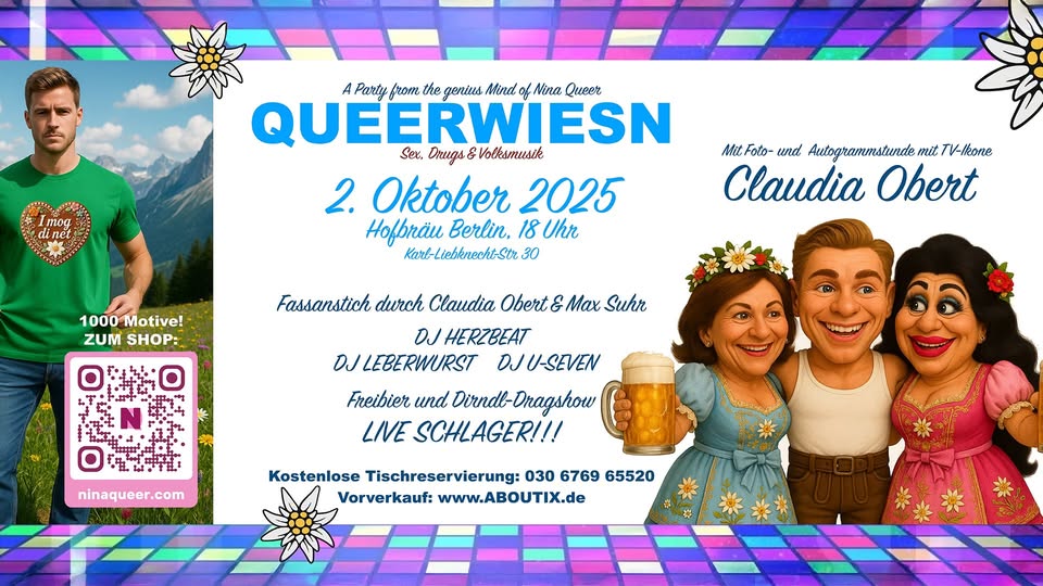 QUEERWIESN 2025 by Nina Queer im Hofbräu Berlin