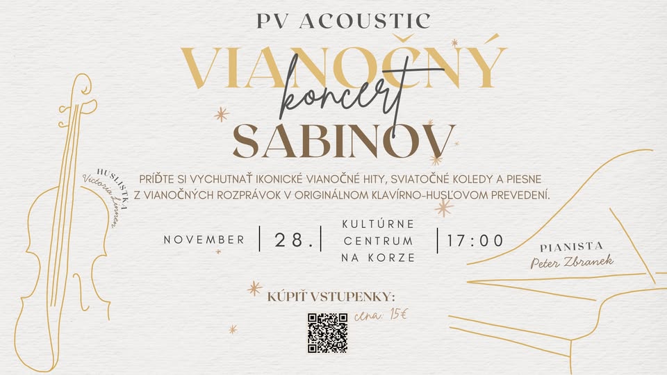 Victoria Linnen a Peter Zbranek: Vianočný koncert v Sabinove