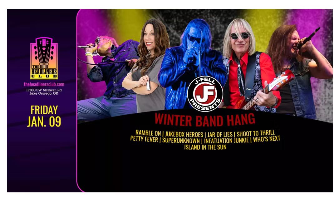 Winter Band Hang at the Headliners Club! Jar of Lies, Shoot to Thrill & more!