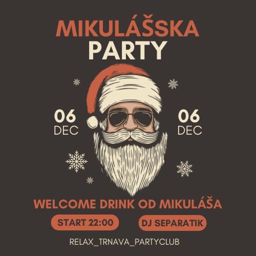 Mikulášska party - Relax Trnava -  06.12.24