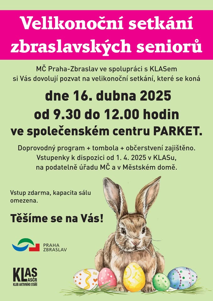 Velikonoční setkání zbraslavských seniorů