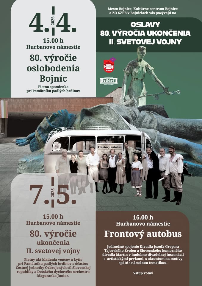 Oslavy 80. výročia ukončenia II. svetovej vojny / oslobodenie Bojníc