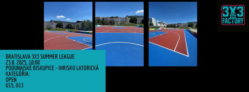 Bratislava 3x3 Summer League 2025 - ihrisko Latorická, Podunajské Biskupice