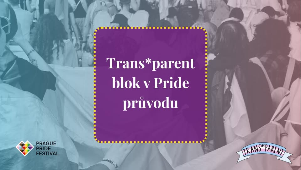 🪧 S Trans*parentem do Prague Pride průvodu 🏳️‍⚧️