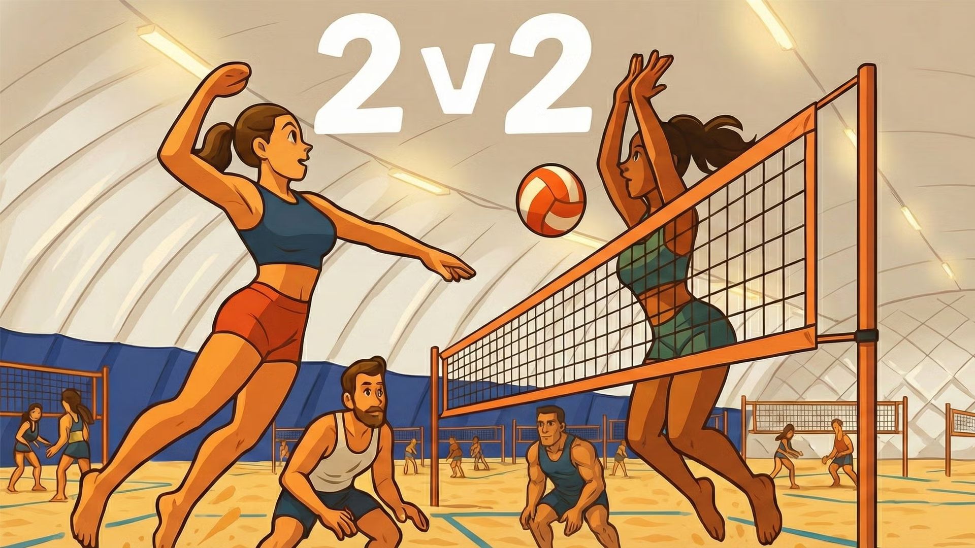 2v2 Intermediate+ Beach Volley 💪
