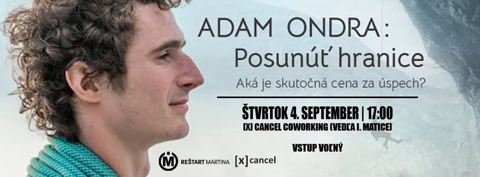 Film ADAM ONDRA: Posunúť hranice - vstup zdarma