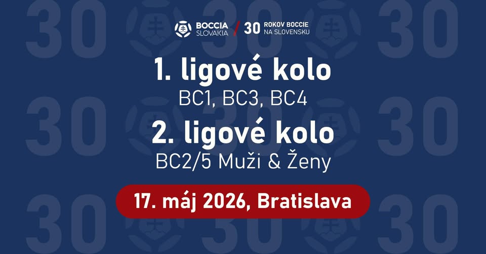 1. ligové kolo BC1, BC3, BC4 a 2. ligové kolo BC2/5 Muži & Ženy