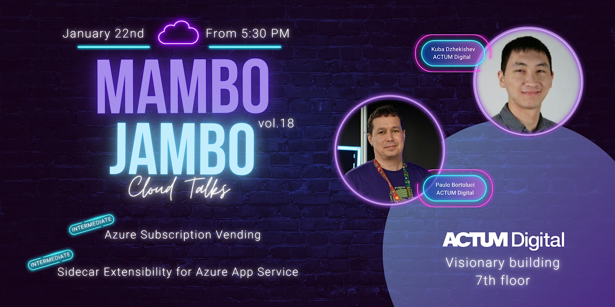 Mambo Jambo Tech Talks vol.18 - Cloud Talks