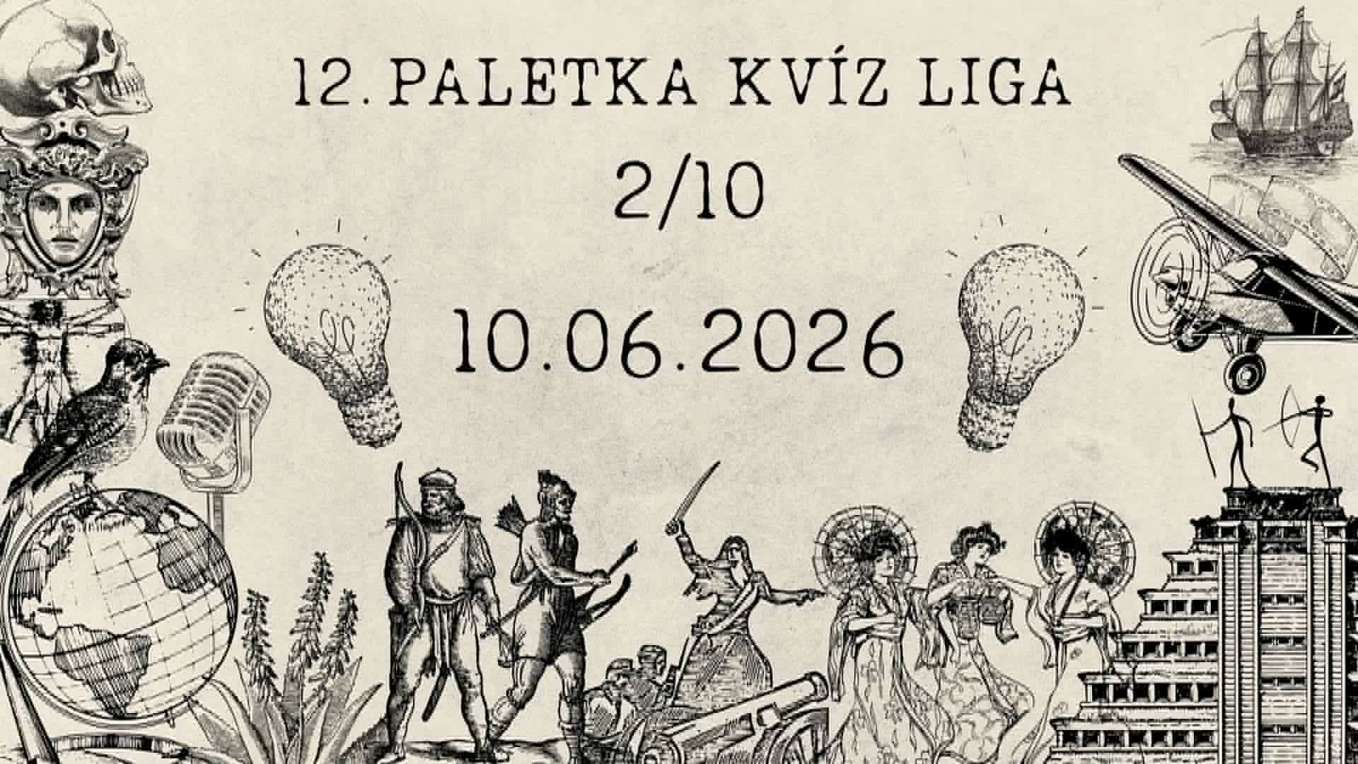 12. Paletka kvíz liga - 2/10