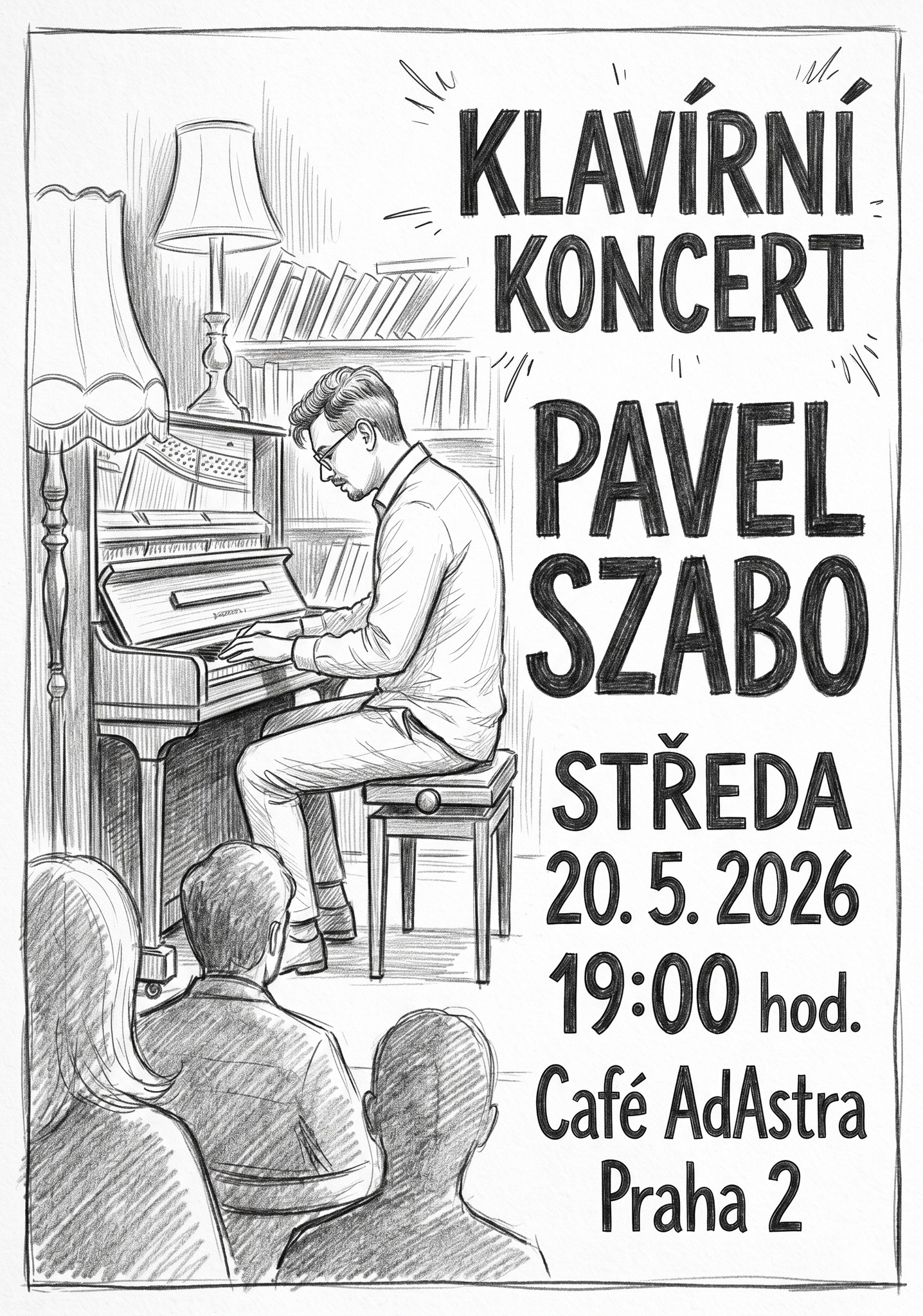 Pavel Szabo v Praze - komorní večer u pianina