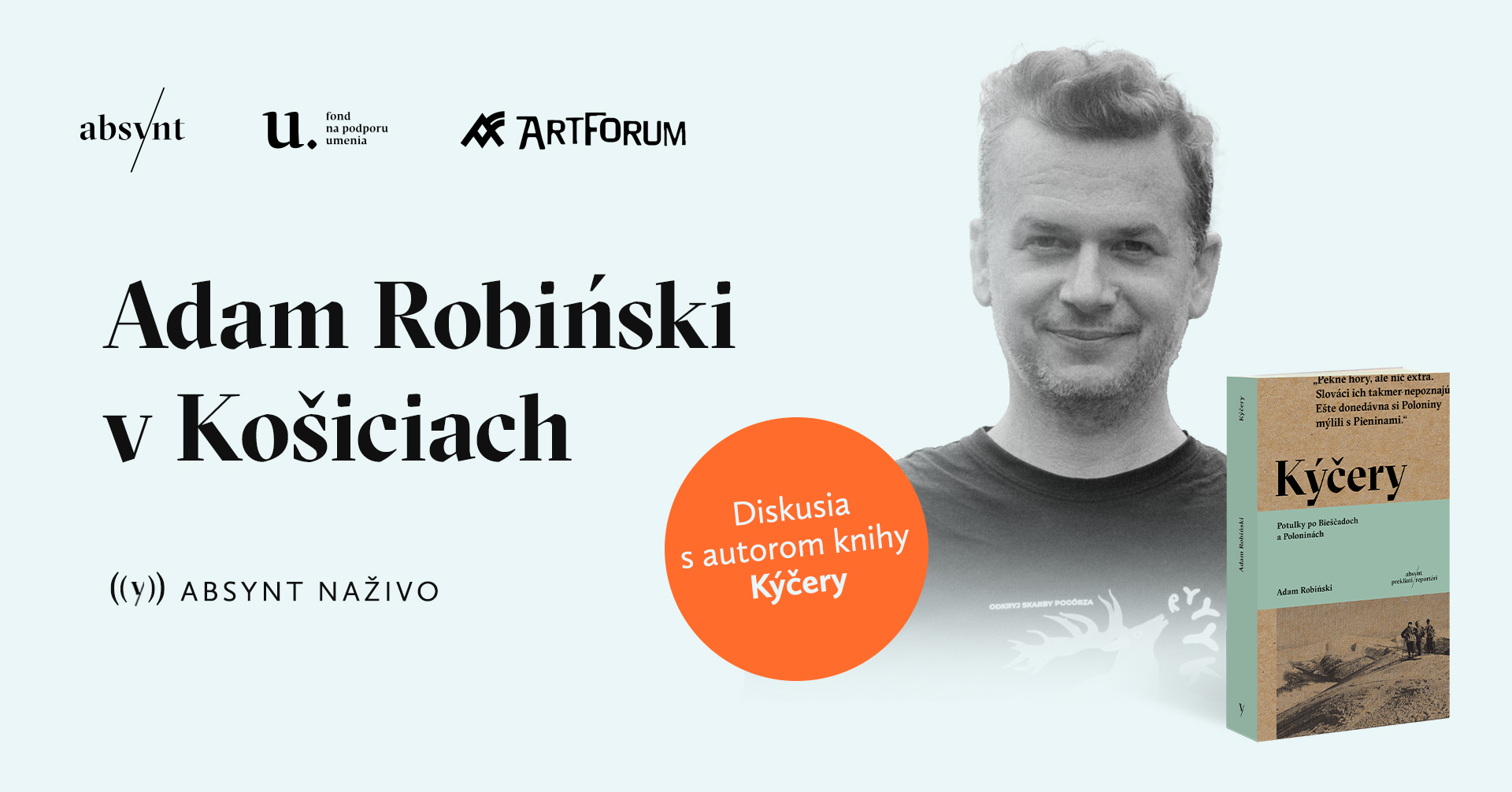 Adam Robiński v Košiciach | Diskusia ku knihe Kýčery