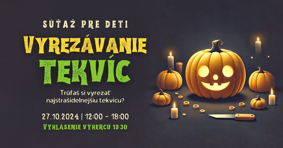 Vyrezávanie tekvíc v Mliečaku