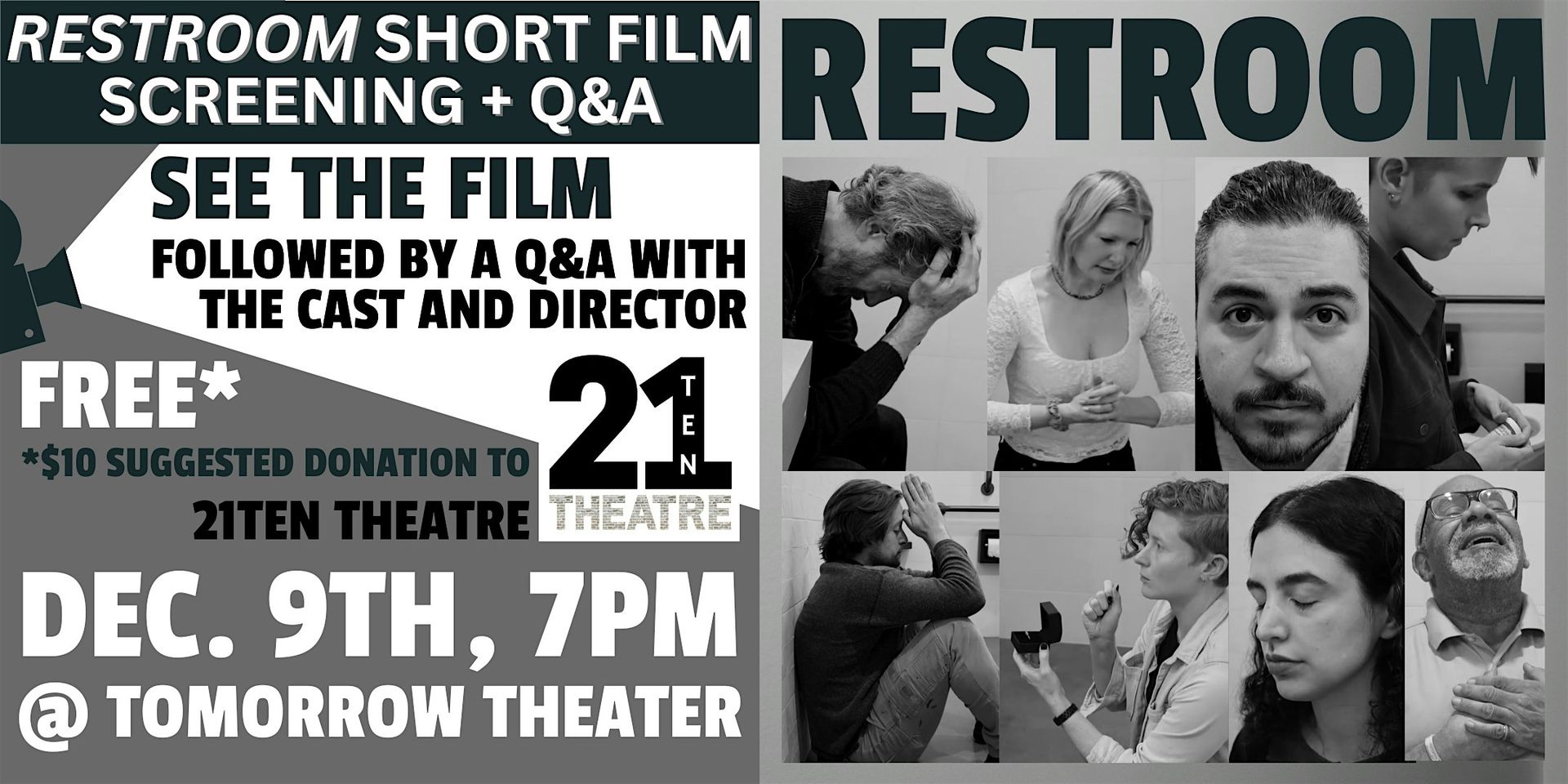 RESTROOM short film screening and Q&A