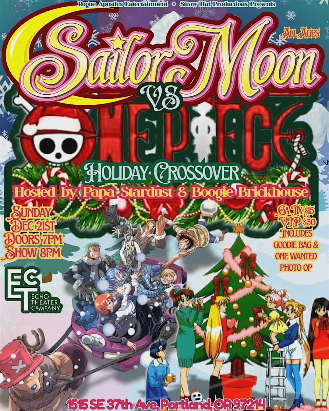 One Piece VS Sailor Moon Inspired Holiday Crossover