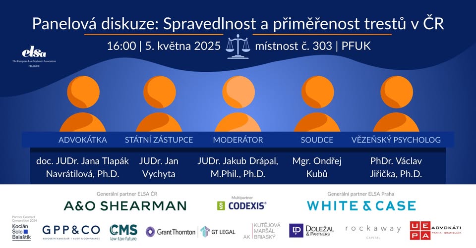 Panelová diskuze: Spravedlnost a přiměřenost trestů v ČR