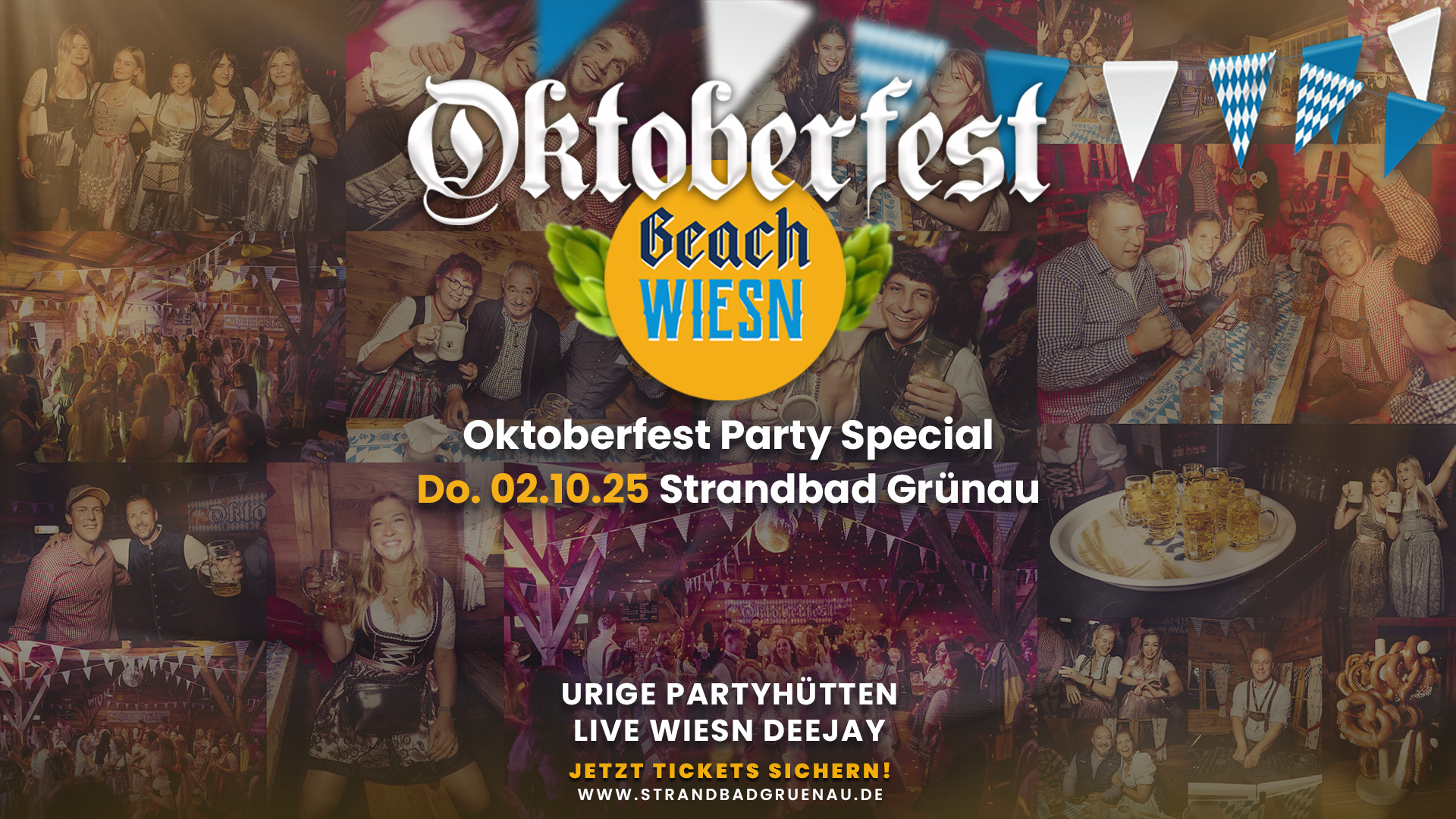 Oktoberfest Beach Wiesn Party Special | 02.10.25 Strandbad Grünau