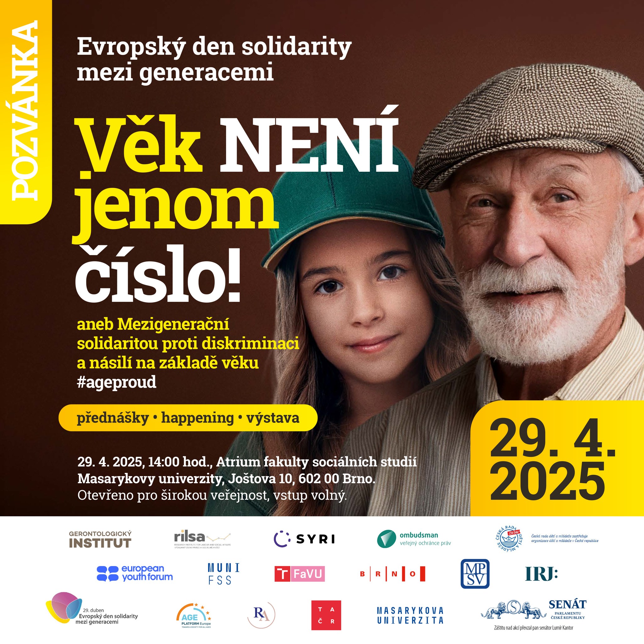 Věk NENÍ jenom číslo! Aneb oslava Evropského dne solidarity mezi generacemi