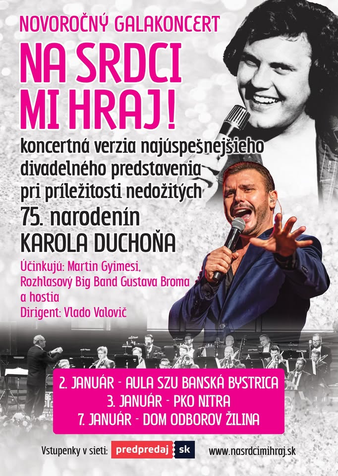 Novoročný galakoncert - Na srdci mi hraj! - Nitra