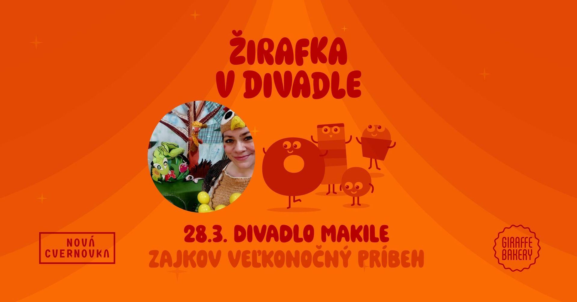 Žirafka v divadle - Divadlo Makile - Zajkov veľkonočný príbeh