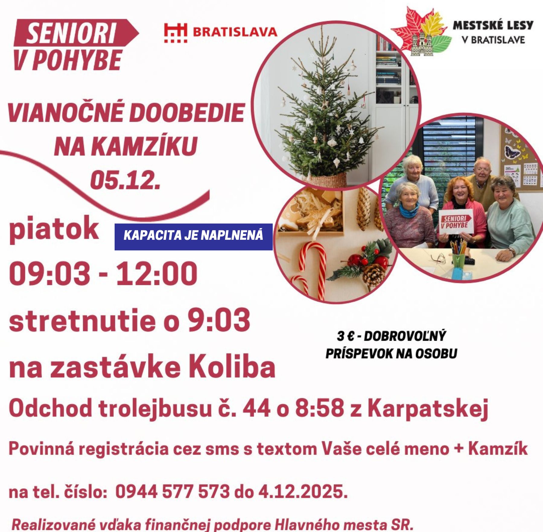 Vianočné doobedie na Kamzíku /05.12./ - kapacita je naplnená