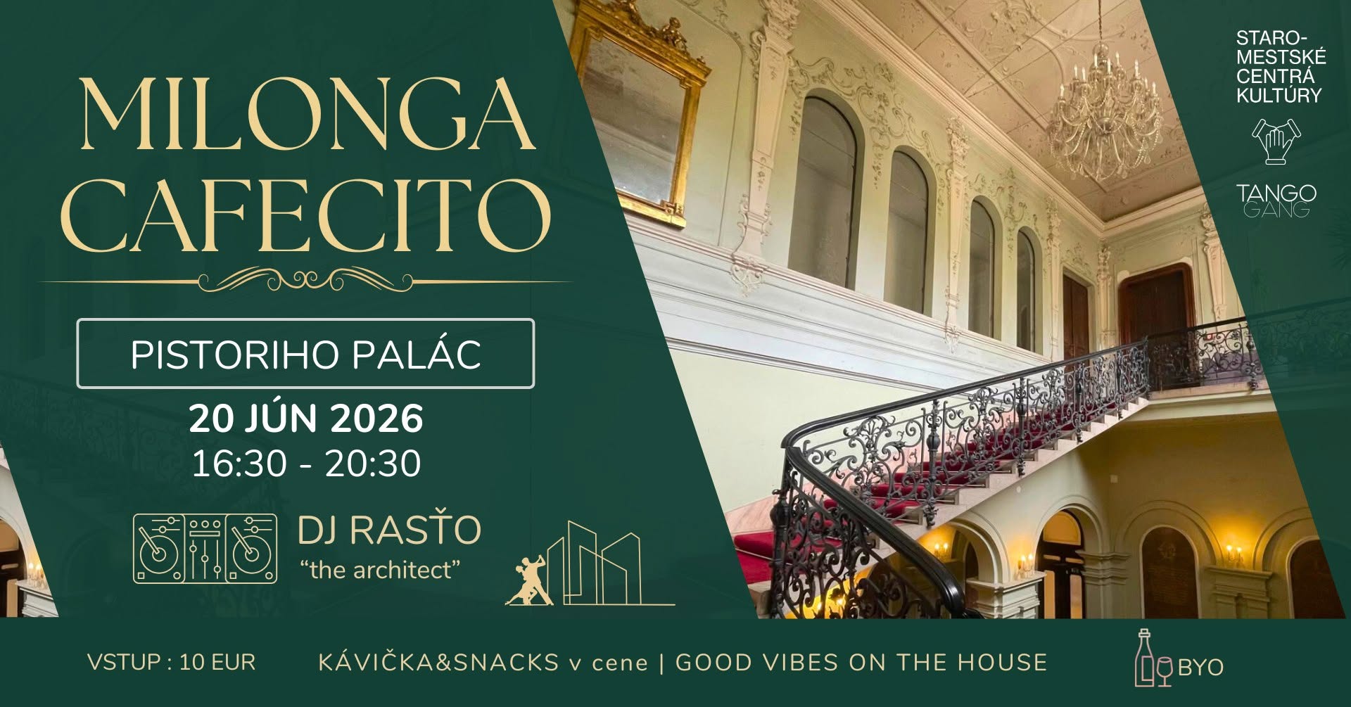 Milonga CAFECITO - Popoludnie v Pistoriho paláci