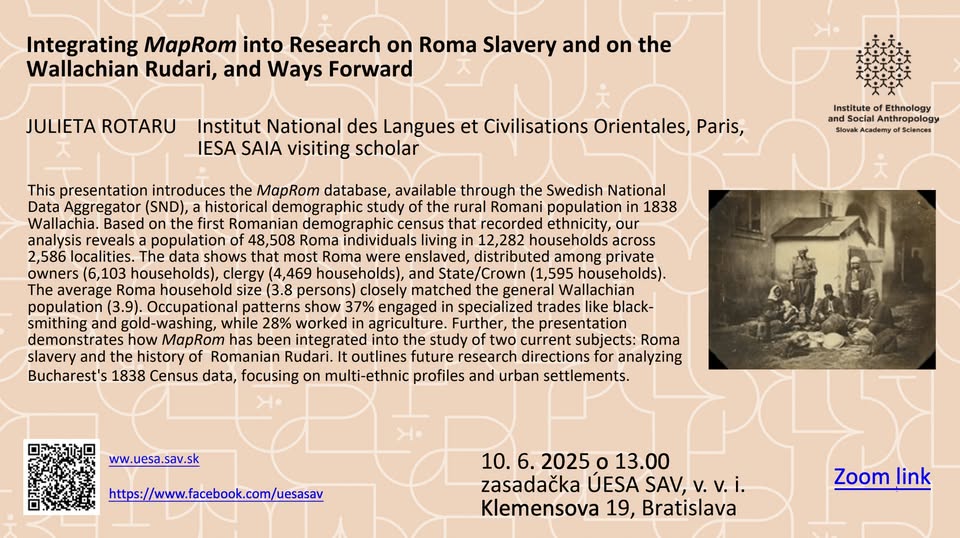 Integrating MapRom into Research on Roma Slavery and on the Wallachian Rudari, and Ways Forward