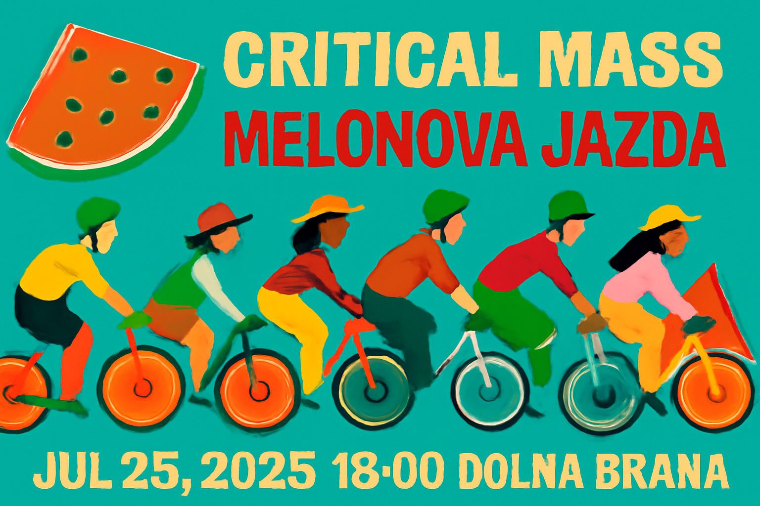 Júlová Critical mass - Melónová jazda