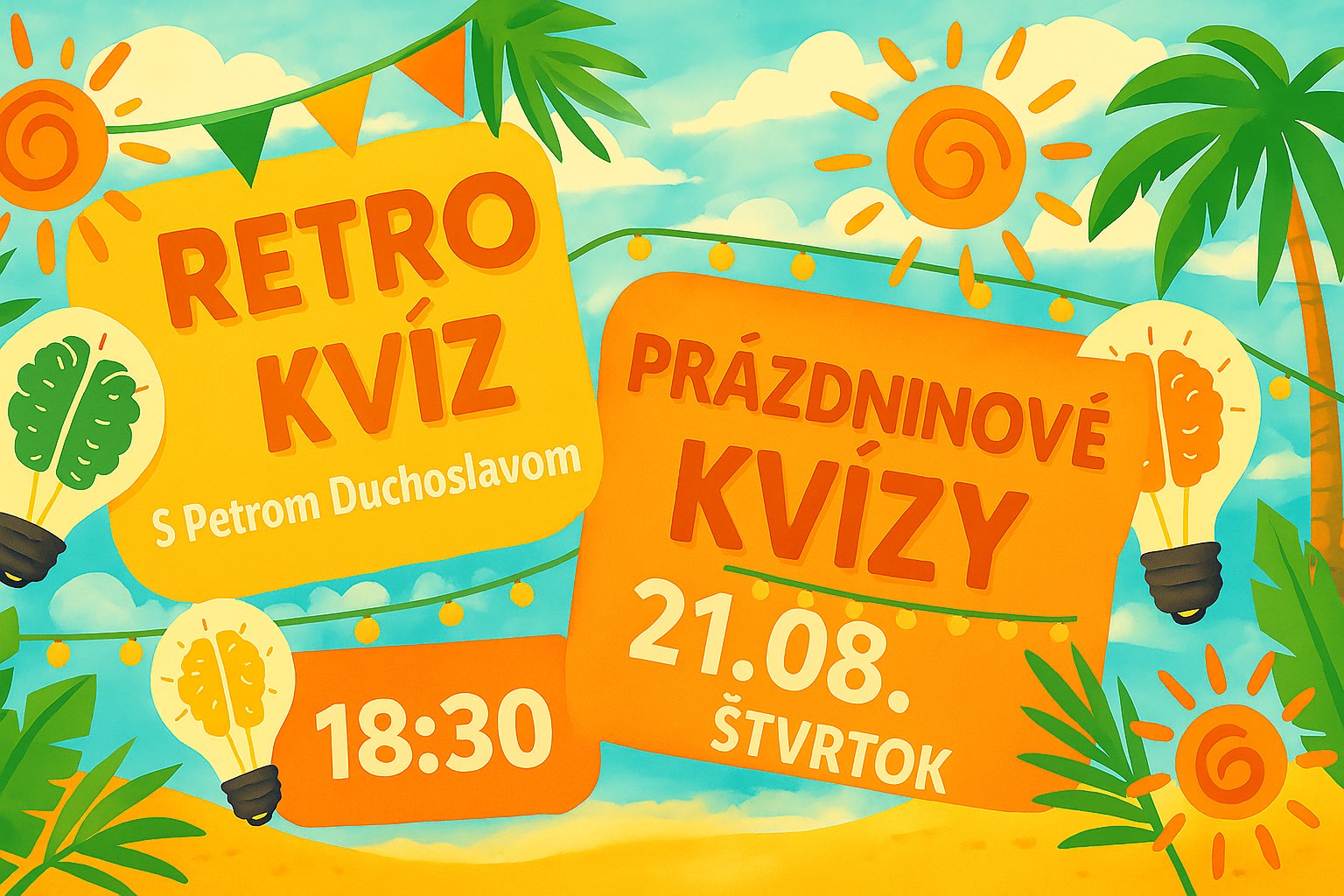 Zábavný vedomostný kvíz v Retro café & pub!