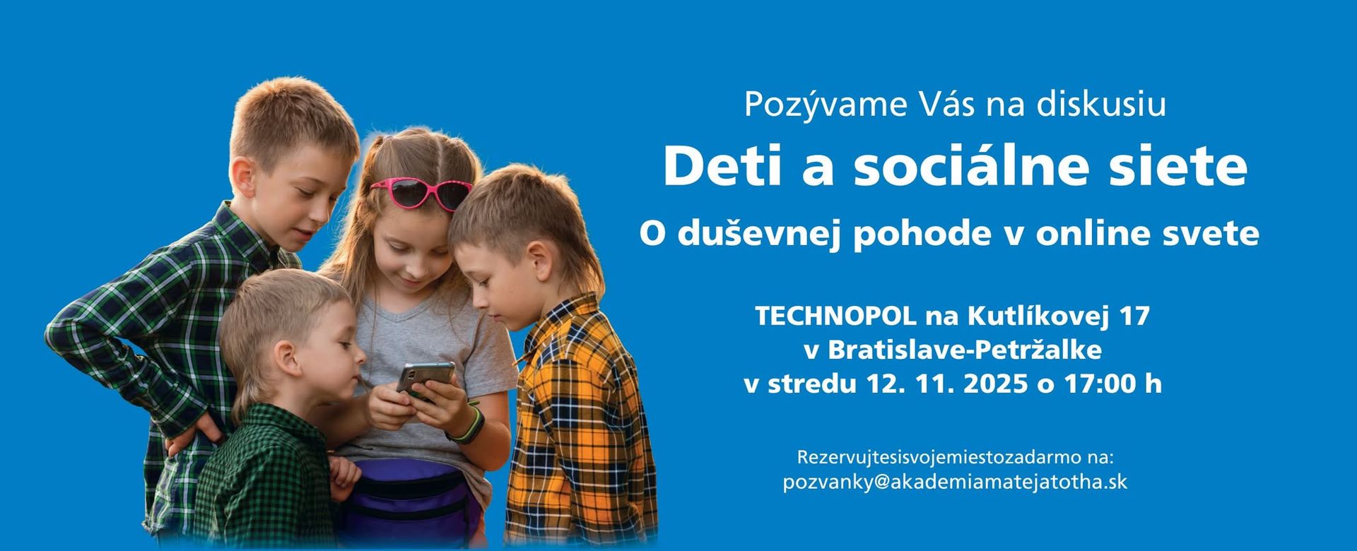 Deti a sociálne siete - O duševnej pohode v online svete