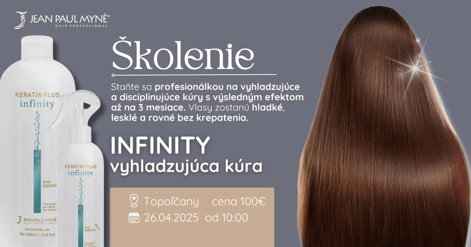 Školenie Vyhladzujúcich kúr Infinity pre kaderníčky a kaderníkov