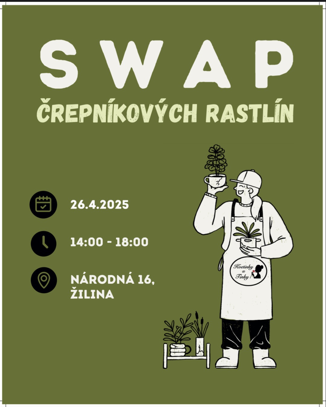 SWAP črepnikových rastlín