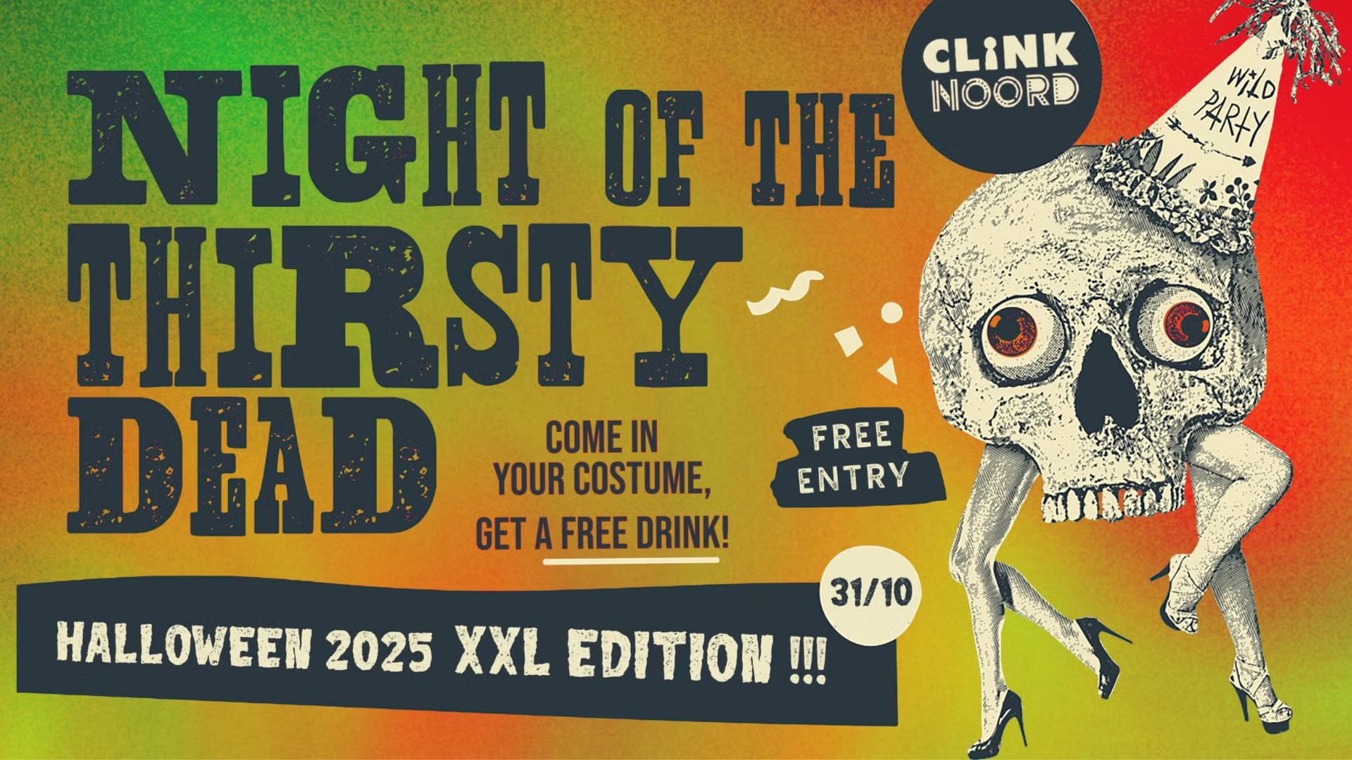 Night of the Thirsty Dead – Halloween Party (XXL Edition) 💀👻☠️