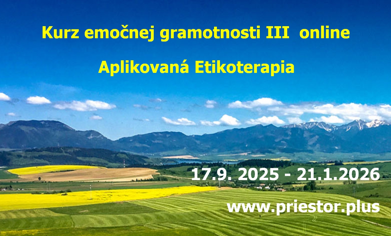 Kurz emočnej gramotnosti III online - Aplikovaná etikoterapia