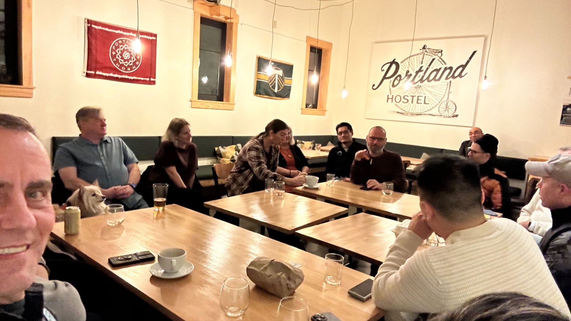 Think & Drink | Topic: Community | @ NW Portland Hostel