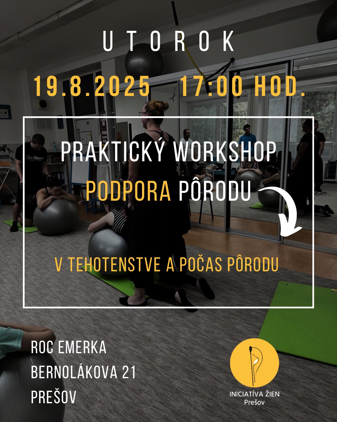 Praktický workshop - podpora pôrodu v tehotenstve a počas pôrodu