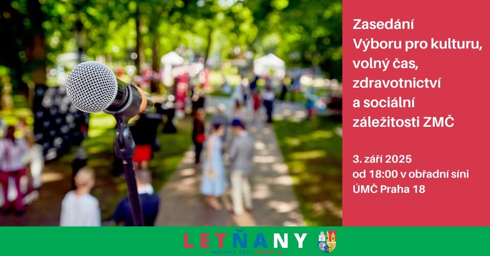 Zasedání Výboru pro kulturu, volný čas, zdravotnictví a sociální záležitosti