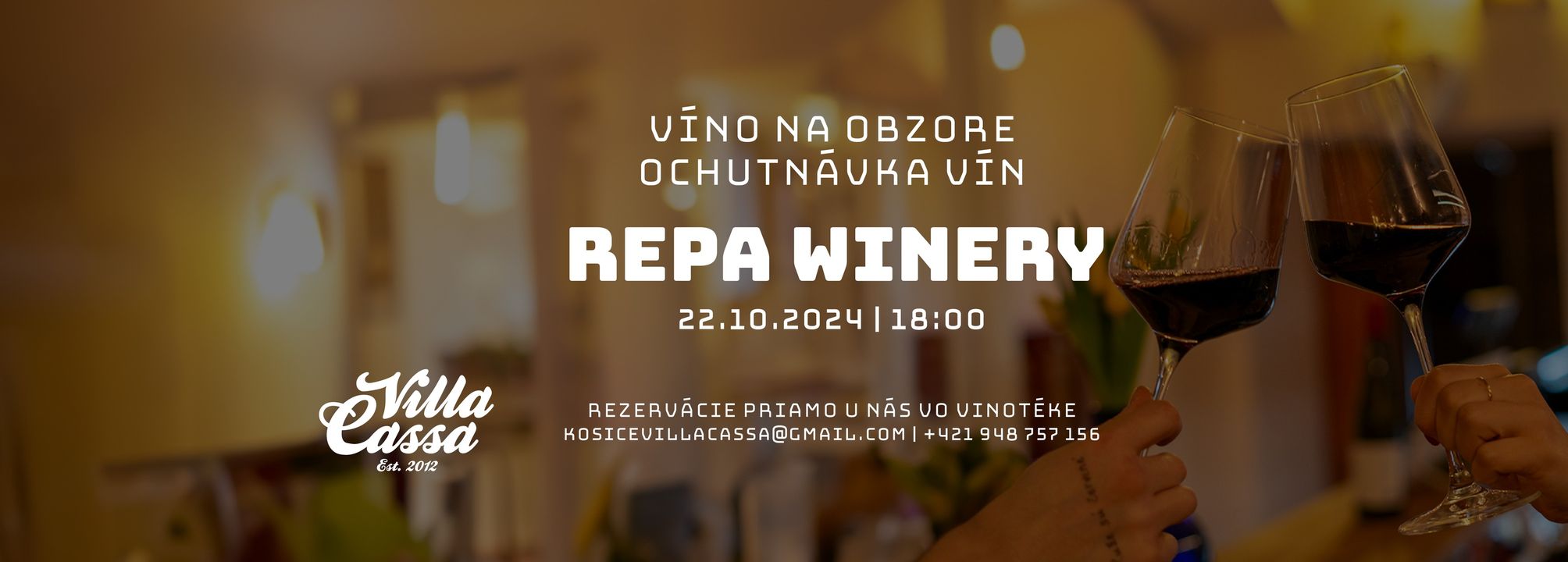 Ochutnávka vín | Repa Winery | 22.10.2024